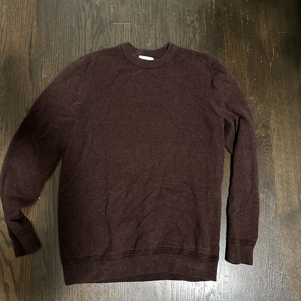 Topman Dark Burgundy Crewneck Sweater